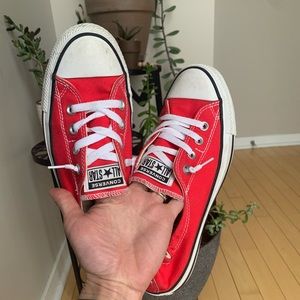 Red Converse Slip-ons